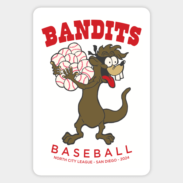 Bandits Baseball 2024 Team Magnet by Antlers and Engines